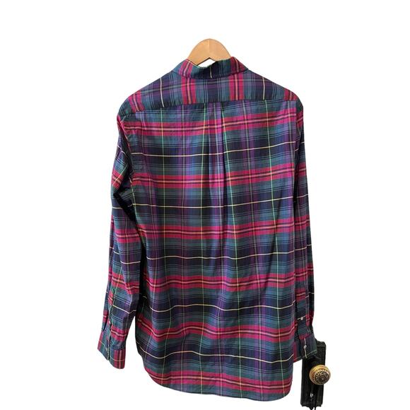 Ralph Lauren Classic Fit Red Plaid Button Down Shirt L - Picture 3 of 6
